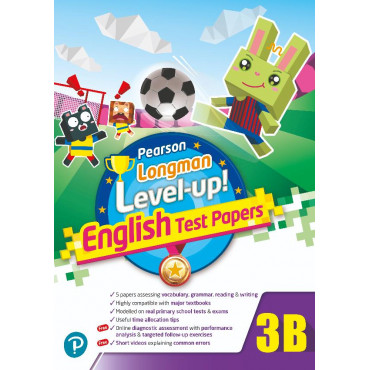 【多買多折】PEARSON LONGMAN LEVEL UP! ENGLISH TEST PAPERS 3B