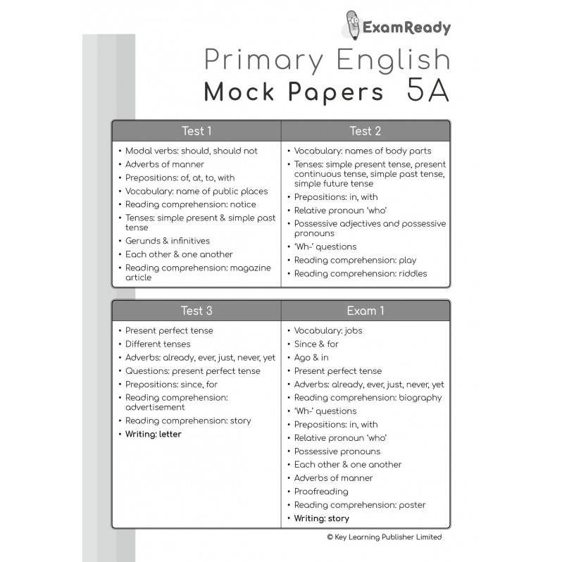 【多買多折】Exam Ready Primary English Mock Papers P5