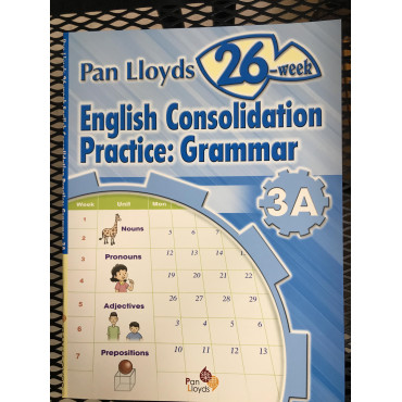 【$136/4本】 Pan Lloyds 26-week English Consolidation Practice: Grammar (3A)