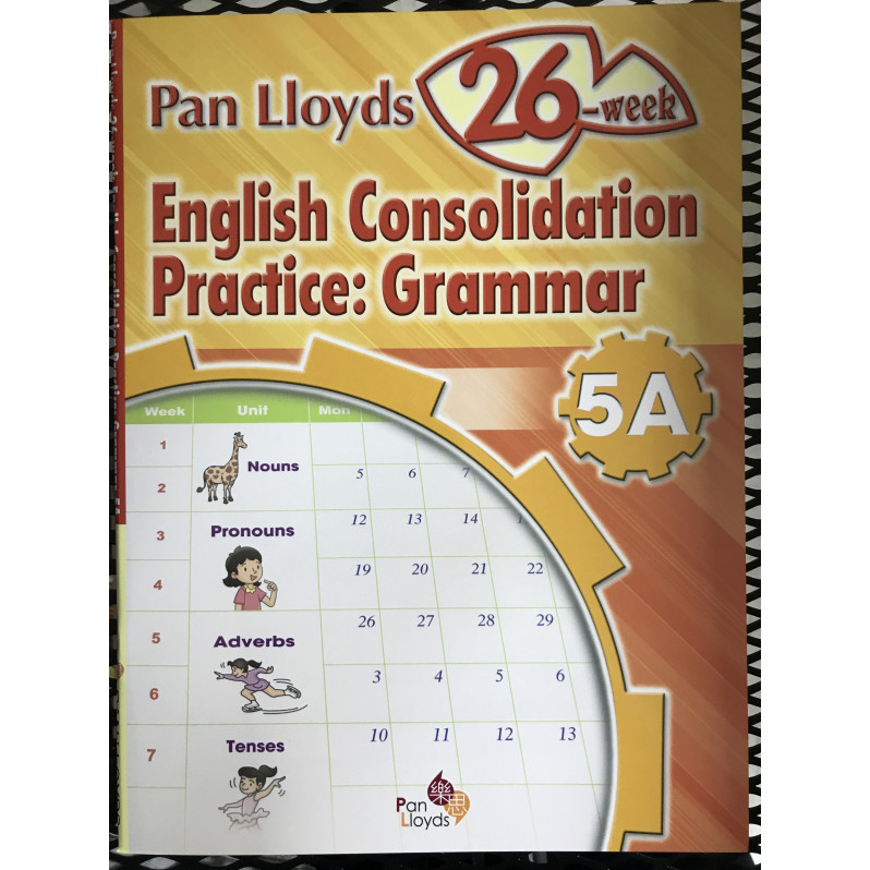 【$136/4本】 Pan Lloyds 26-week English Consolidation Practice: Grammar (5A)