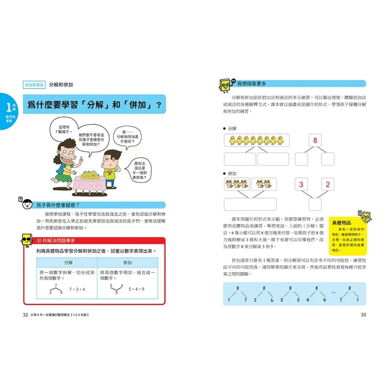 小學6年一定要懂的數學概念【1.2.3年級】：全彩圖解×重點整合×簡單易懂，用60個關鍵知識，徹底征服國小數學！