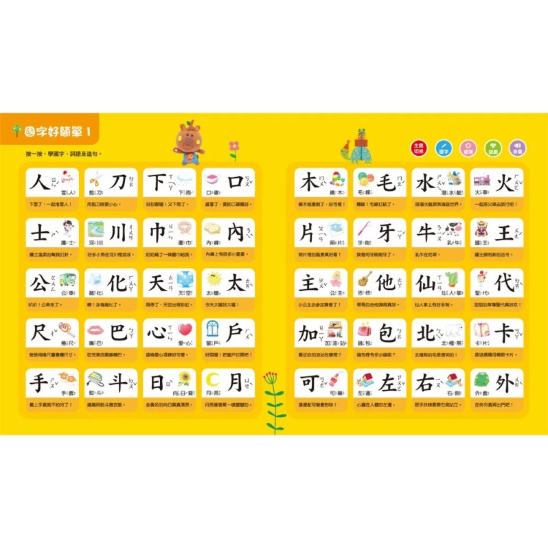 寶寶的第一本觸控有聲書：學前認字與認詞（548個國字+1251個詞語+200個造句+30個成語）